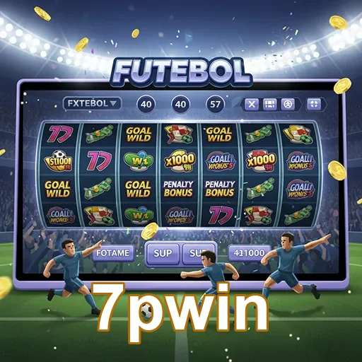 Simulação de slots de futebol no 7pwin, destacando a diversão dos jogos de azar.
